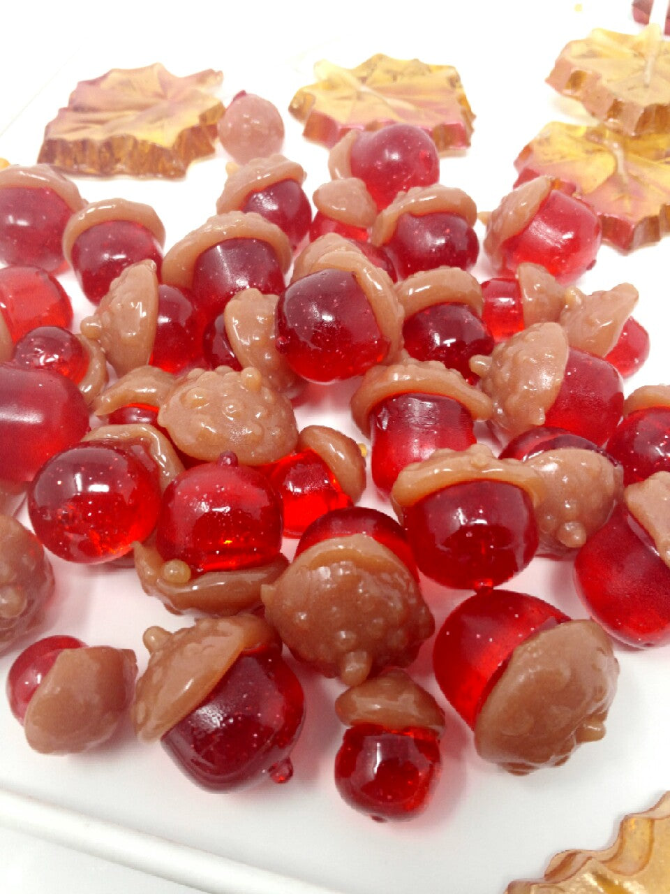 Sweet Glittered Mini Acorns by I Want Candy!