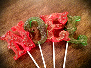 Filigree Letter Lollipops 3-piece set by I Want Candy!