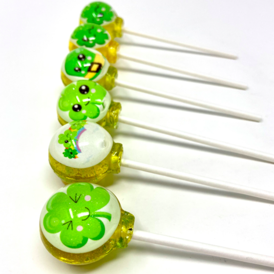 Happy Little Clover Lollipops 6-piece set by I Want Candy!