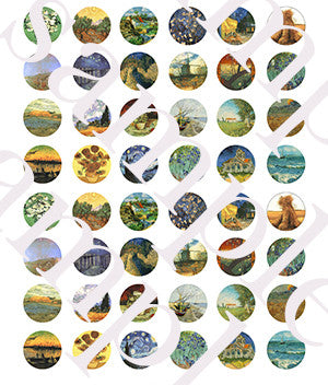 Van Gogh edible image lollipops by I Want Candy!