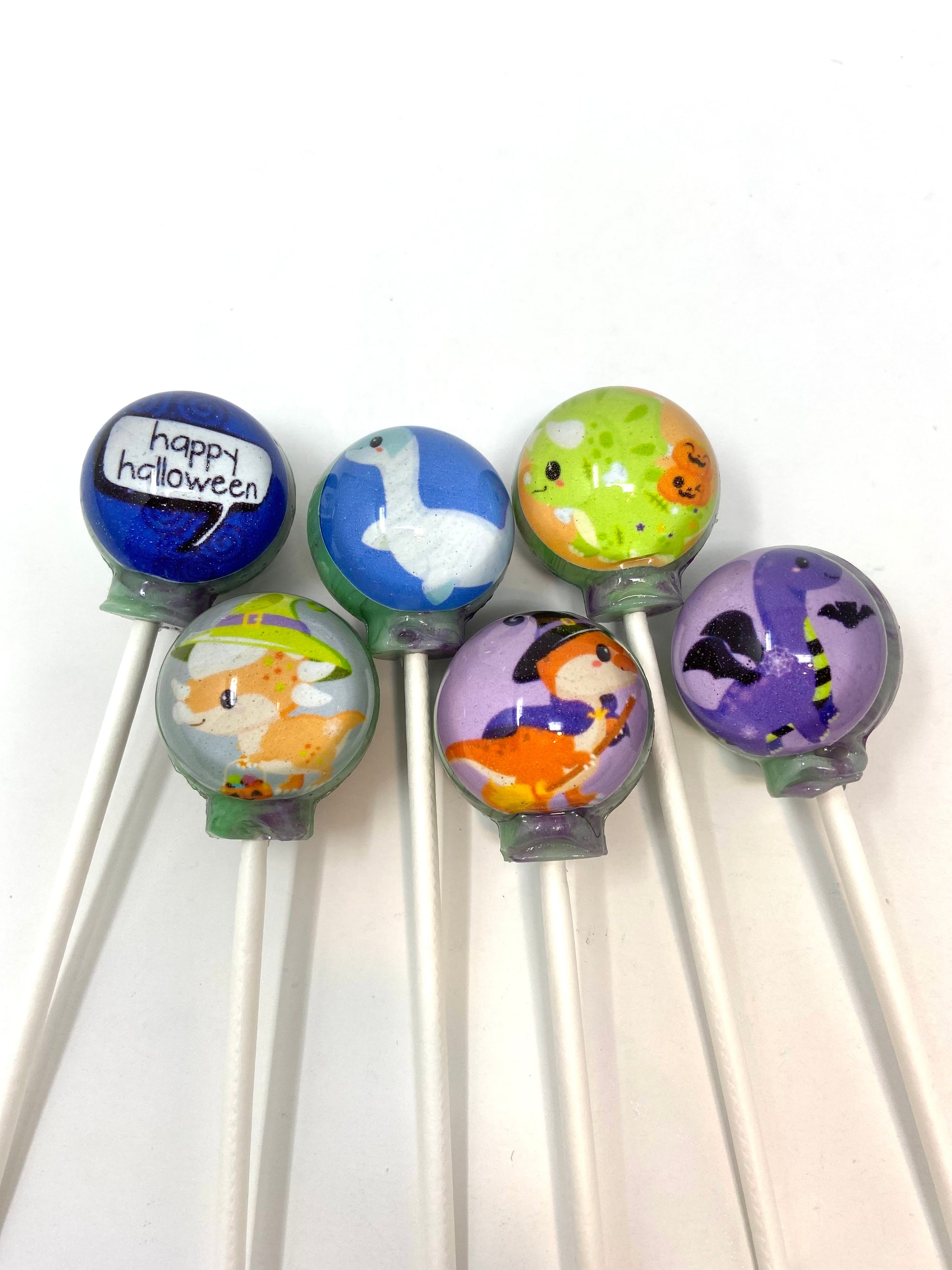 Baby Dino-Ween Lollipops 6-piece set by I Want Candy!