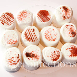 Blood Spatter Marshmallows by I Want Candy!