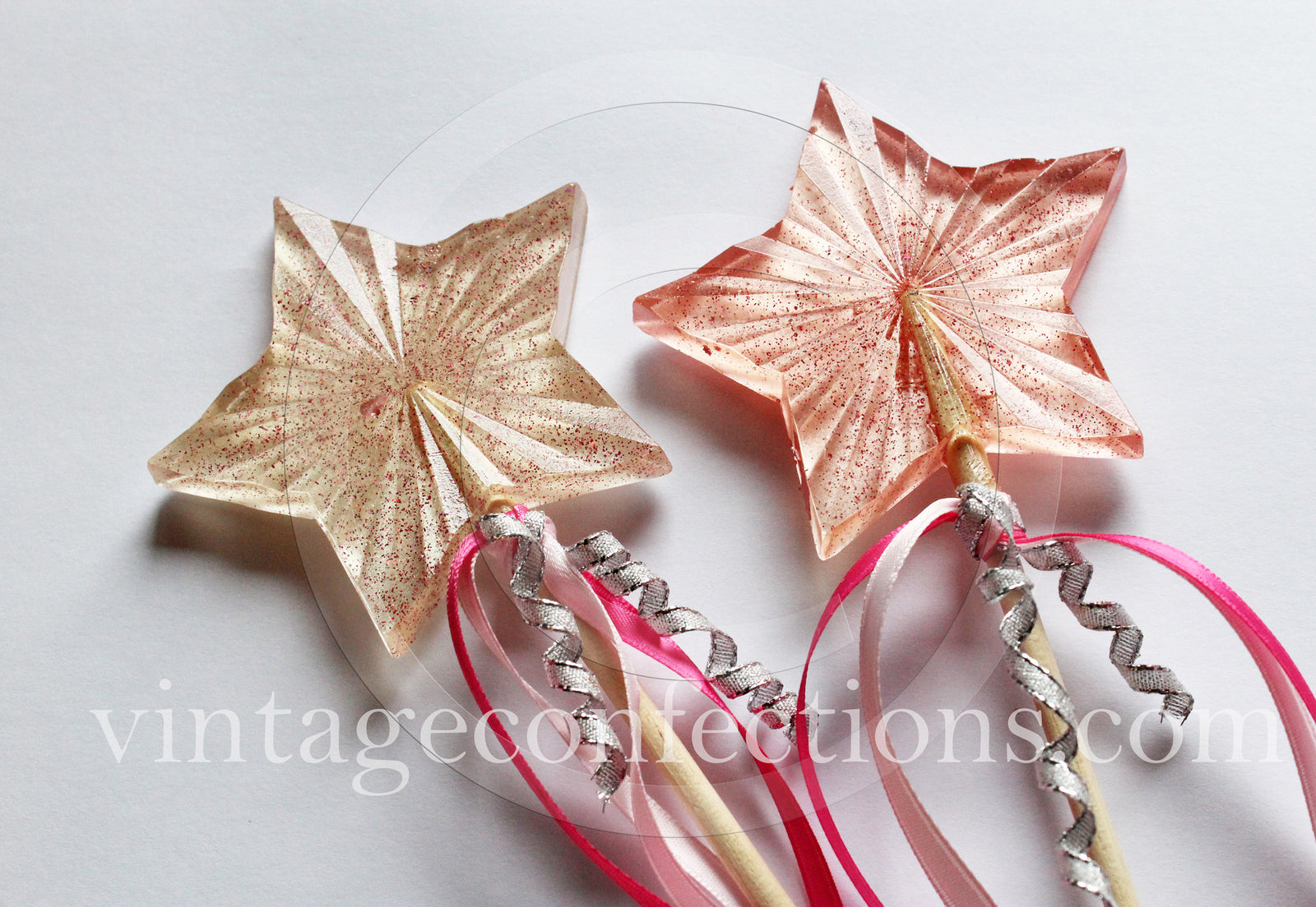 Princess Star Wand Lollipops 6-piece set by I Want Candy!