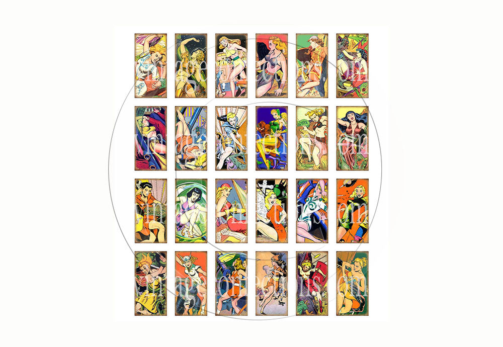 Cosmic Comic Girl Lollipops 5-piece set by I Want Candy!