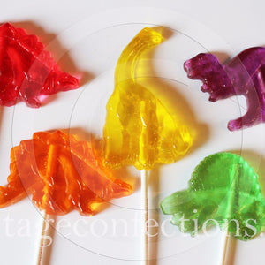 Dinosaur Shaped Lollipops 6-piece set by I Want Candy!