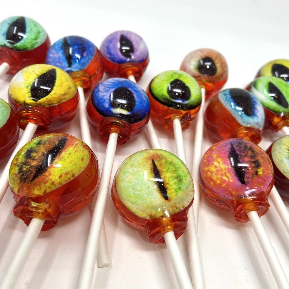 Spooky Eyeball Lollipops 6-piece set by I Want Candy!