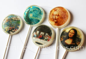 Famous Works of Art Lollipops 5-piece set by I Want Candy!