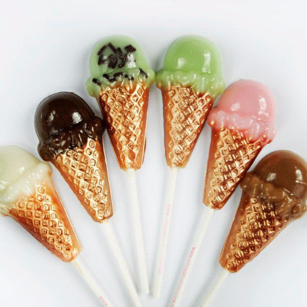 Ice Cream Social Lollipops 6-piece set by I Want Candy!