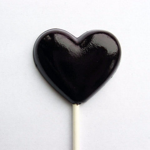 Black Heart Lollipops 6-piece set by I Want Candy!