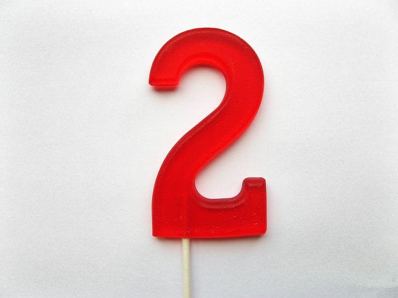 Style 2 Number Lollipops 3 or 4-piece set by I Want Candy!