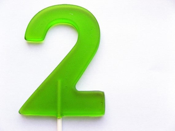 Style 1 Number Lollipops 3 or 4-piece set by I Want Candy!