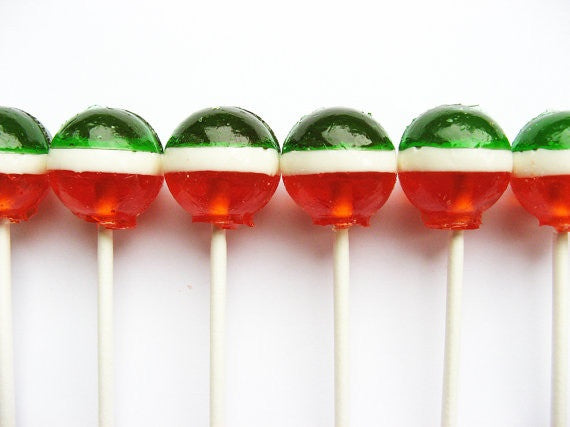 Flag of Ireland 3 Layer Lollipops 6-piece set by I Want Candy!