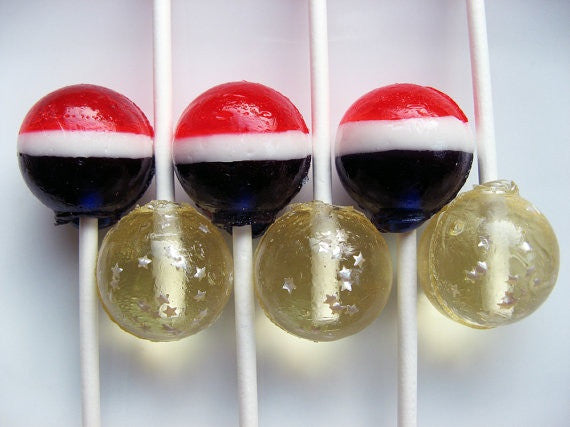Stars and Stripes Lollipops 6-piece set by I Want Candy!