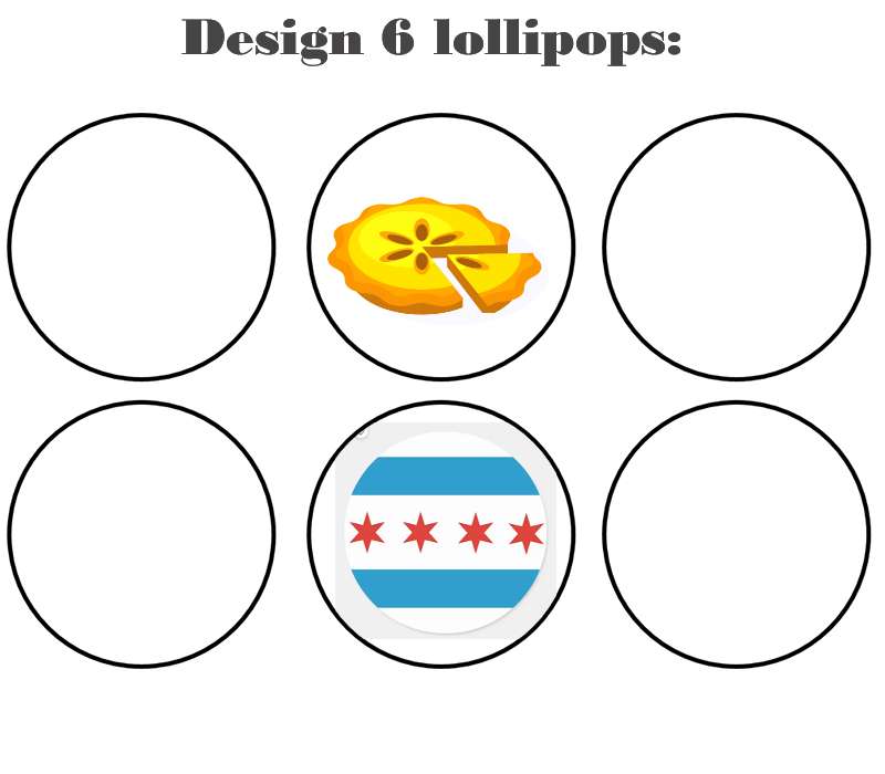 Home Products Customize your own 2D ball style edible image lollipop
