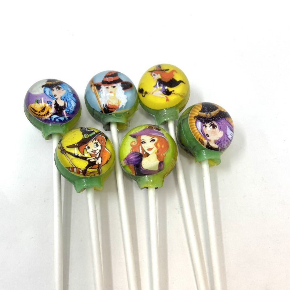 Witchy Pin Up Girls Lollipops 6-piece set by I Want Candy!