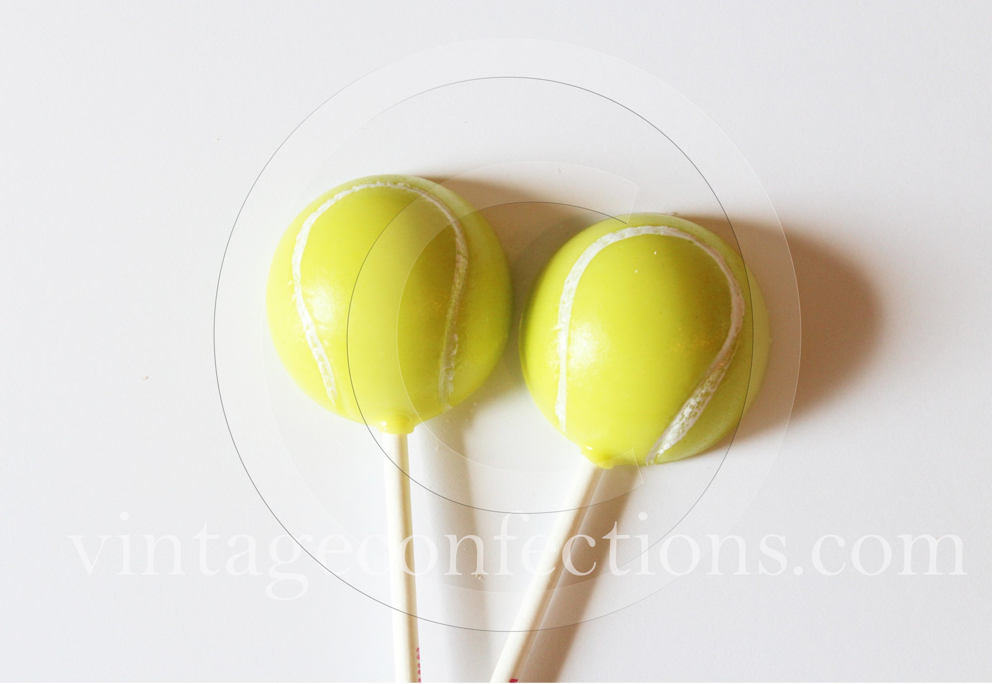 Tennis Ball Lollipops 5-piece set by I Want Candy!