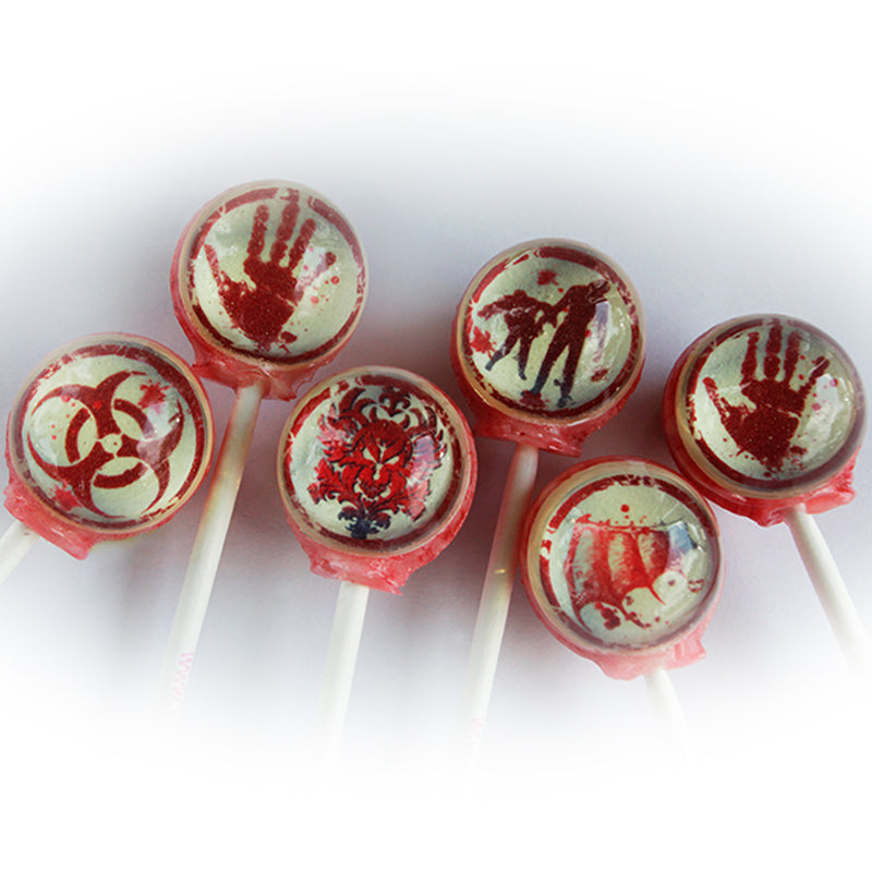 Zombie Apocalypse Lollipops 6-piece set by I Want Candy!